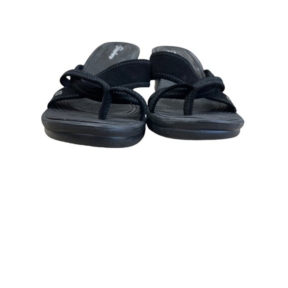Skechers Womens Black Wedge 2.5" Heel Slip-On Sandals Size 9 SKU 8349 - Picture 5 of 15